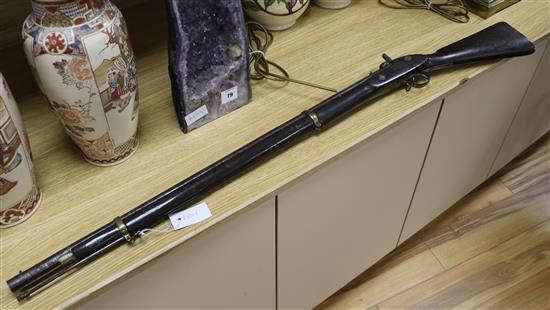 A percussion cap rifle